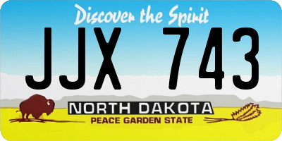 ND license plate JJX743