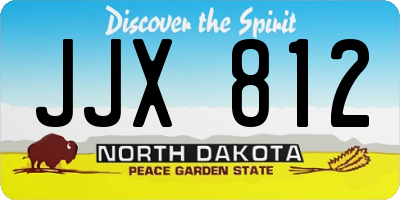 ND license plate JJX812