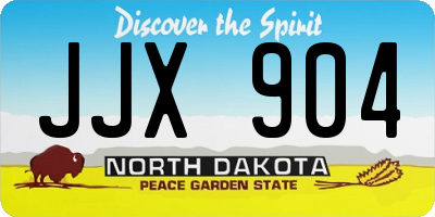 ND license plate JJX904