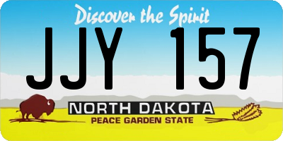 ND license plate JJY157