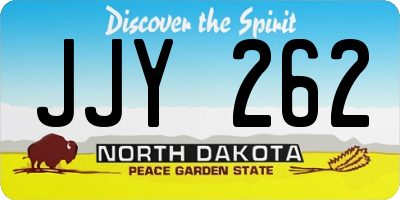 ND license plate JJY262
