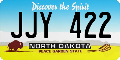 ND license plate JJY422