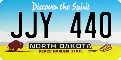 ND license plate JJY440