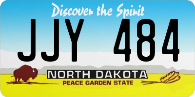 ND license plate JJY484