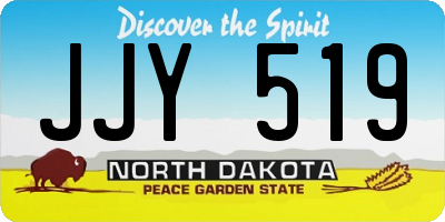 ND license plate JJY519