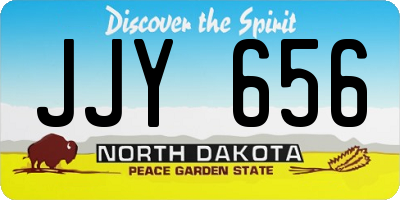 ND license plate JJY656