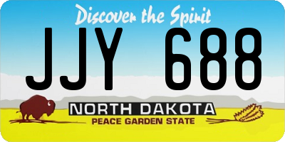 ND license plate JJY688
