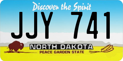 ND license plate JJY741