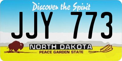 ND license plate JJY773