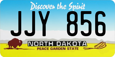 ND license plate JJY856