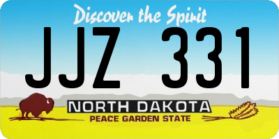 ND license plate JJZ331