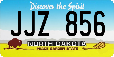 ND license plate JJZ856