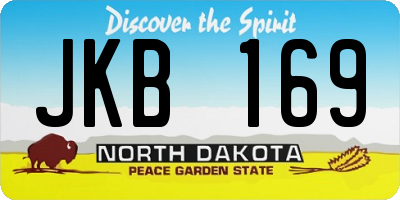 ND license plate JKB169