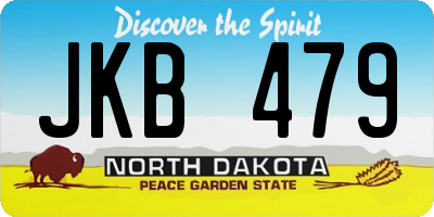 ND license plate JKB479