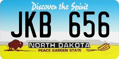 ND license plate JKB656
