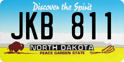 ND license plate JKB811