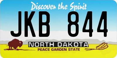 ND license plate JKB844
