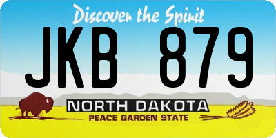ND license plate JKB879