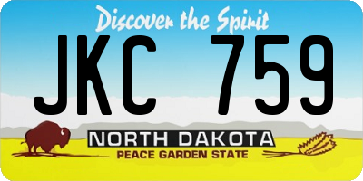 ND license plate JKC759