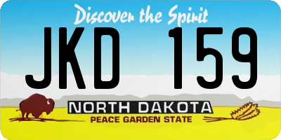 ND license plate JKD159