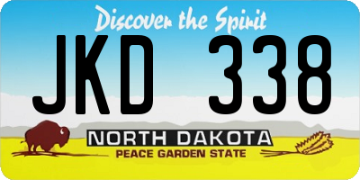 ND license plate JKD338