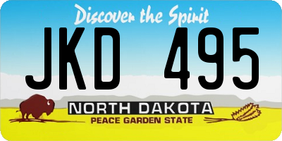 ND license plate JKD495