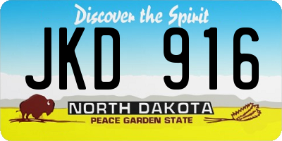 ND license plate JKD916