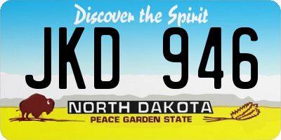 ND license plate JKD946