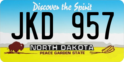 ND license plate JKD957