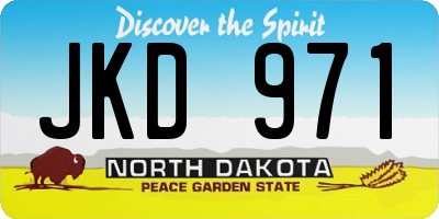 ND license plate JKD971