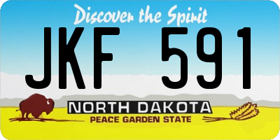 ND license plate JKF591