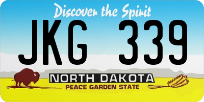 ND license plate JKG339