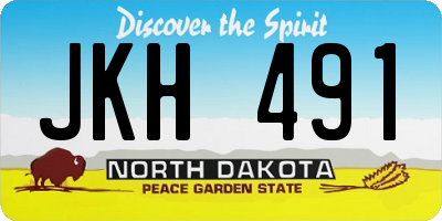 ND license plate JKH491