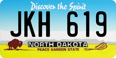 ND license plate JKH619