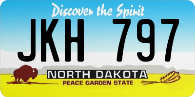 ND license plate JKH797