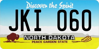 ND license plate JKI060