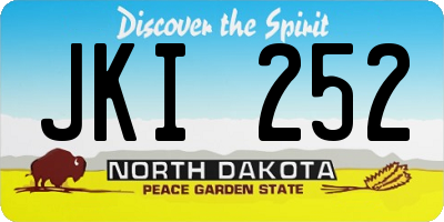 ND license plate JKI252