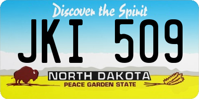 ND license plate JKI509