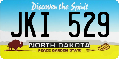 ND license plate JKI529