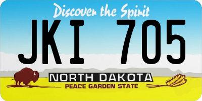 ND license plate JKI705