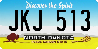 ND license plate JKJ513