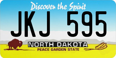 ND license plate JKJ595