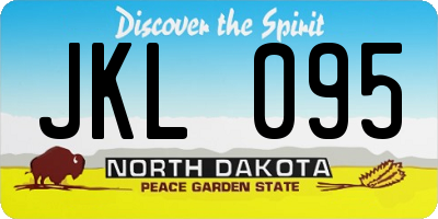 ND license plate JKL095
