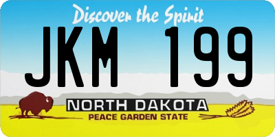 ND license plate JKM199