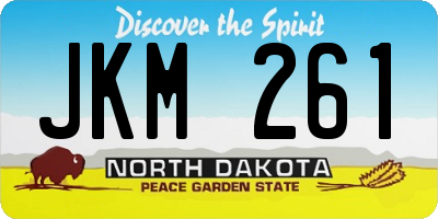 ND license plate JKM261