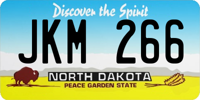 ND license plate JKM266
