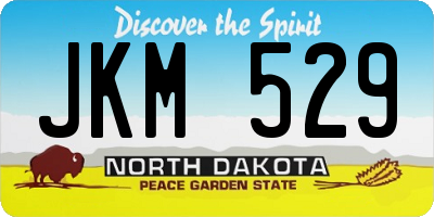 ND license plate JKM529