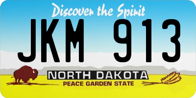 ND license plate JKM913