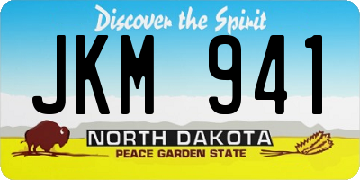 ND license plate JKM941