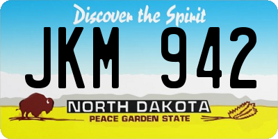 ND license plate JKM942